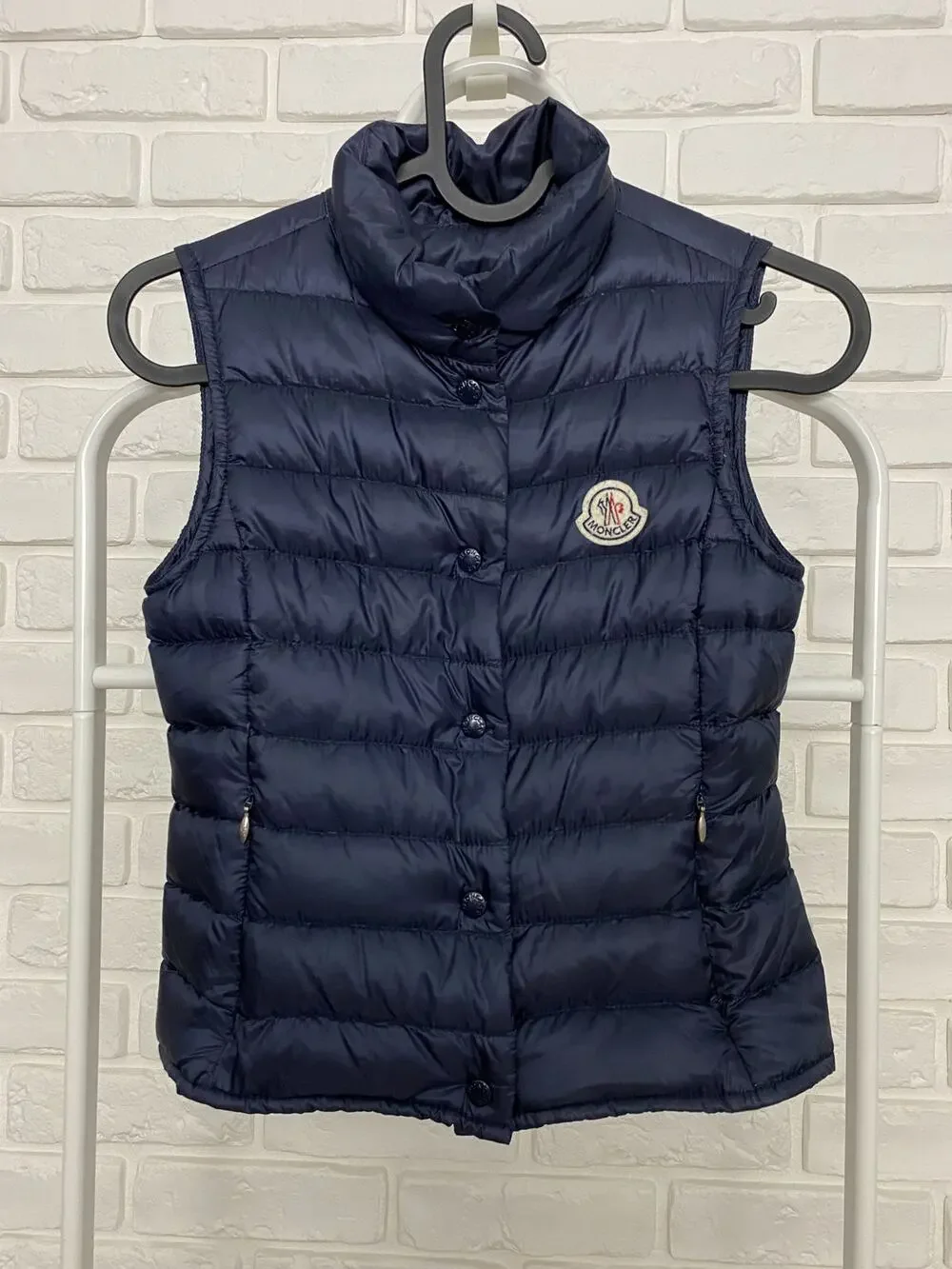 Moncler Down Vest Navy Blue Kid's Size 8/128